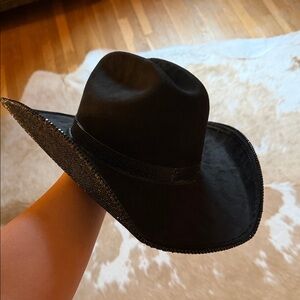 Black Sparkly Cowboy Hat